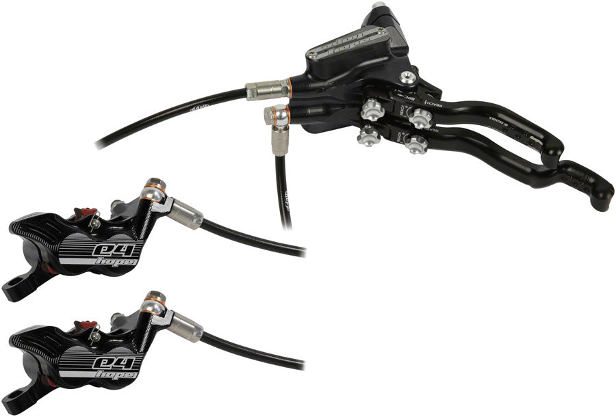 Hope Tech 3 E4 Duo Disc Brake Lever - Left Hand Front Rear Hydraulic Post Mount BLK-Goodwynn&#39;sGoodwynn&#39;s