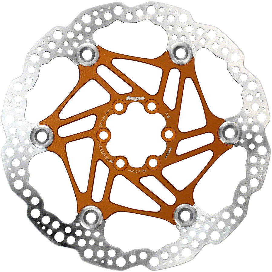 Hope Floating Disc Brake Rotor - 180mm 6-Bolt Orange-Goodwynn&#39;sGoodwynn&#39;s