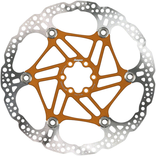 Hope Floating Disc Brake Rotor - 220mm 6-Bolt Orange-Goodwynn's