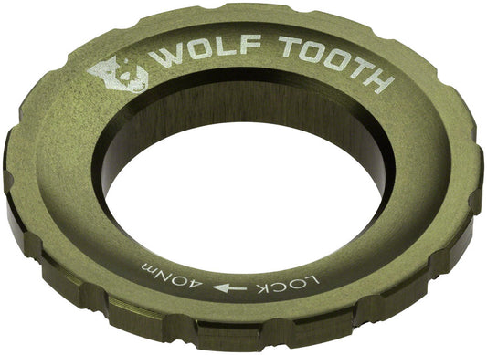 Wolf Tooth CenterLock Rotor Lockring - External Splined Olive-Goodwynn's