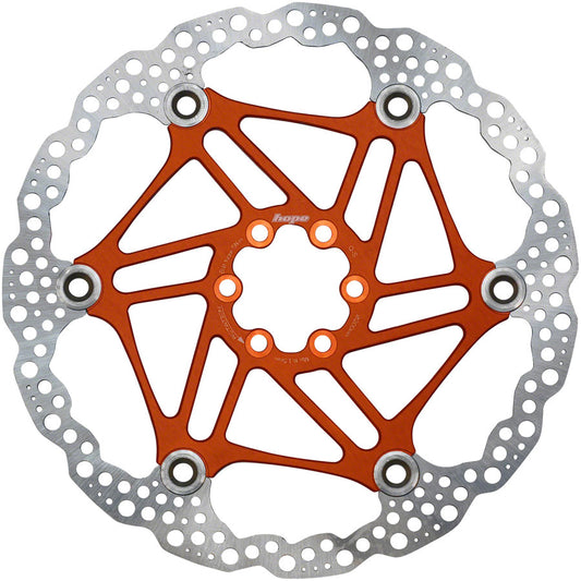 Hope Floating Disc Brake Rotor - 200mm 6-Bolt Orange-Goodwynn's