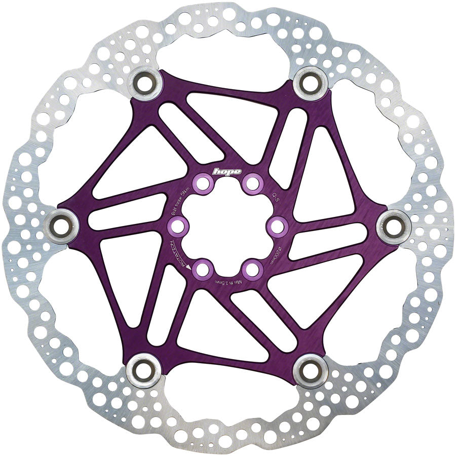 Hope Floating Disc Brake Rotor - 200mm 6-Bolt Purple-Goodwynn&#39;sGoodwynn&#39;s