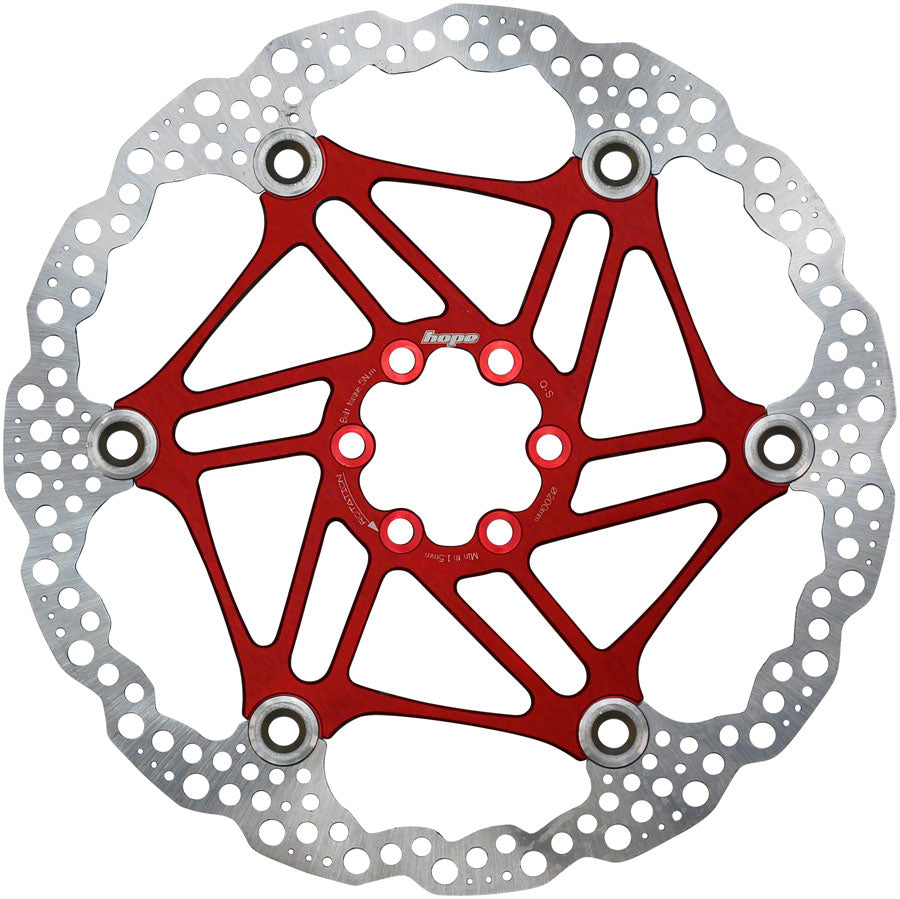 Hope Floating Disc Brake Rotor - 200mm 6-Bolt Red-Goodwynn&#39;sGoodwynn&#39;s