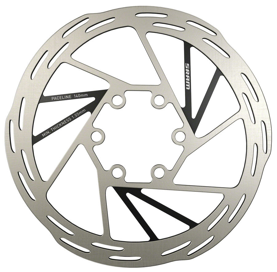 SRAM Paceline Disc Brake Rotor - 140mm 6-Bolt Silver/Black-Goodwynn&#39;sGoodwynn&#39;s