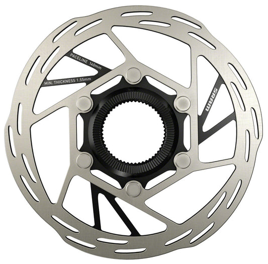 SRAM Paceline Disc Brake Rotor 140mm CenterLock Silver/Black-Goodwynn's