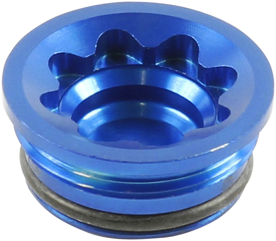 Hope V4 Small/E4 Disc Brake Caliper Bore Cap - Blue