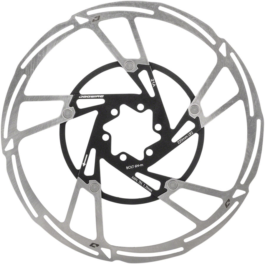 Jagwire Pro LR2 Disc Brake Rotor - 220mm 6-Bolt Silver/Black-Goodwynn&#39;sGoodwynn&#39;s