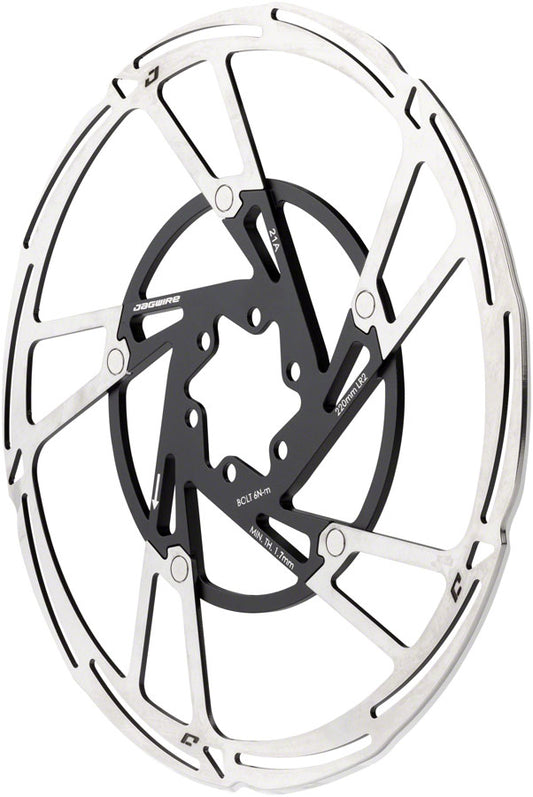 Jagwire Pro LR2 Disc Brake Rotor - 220mm 6-Bolt Silver/Black-Goodwynn's