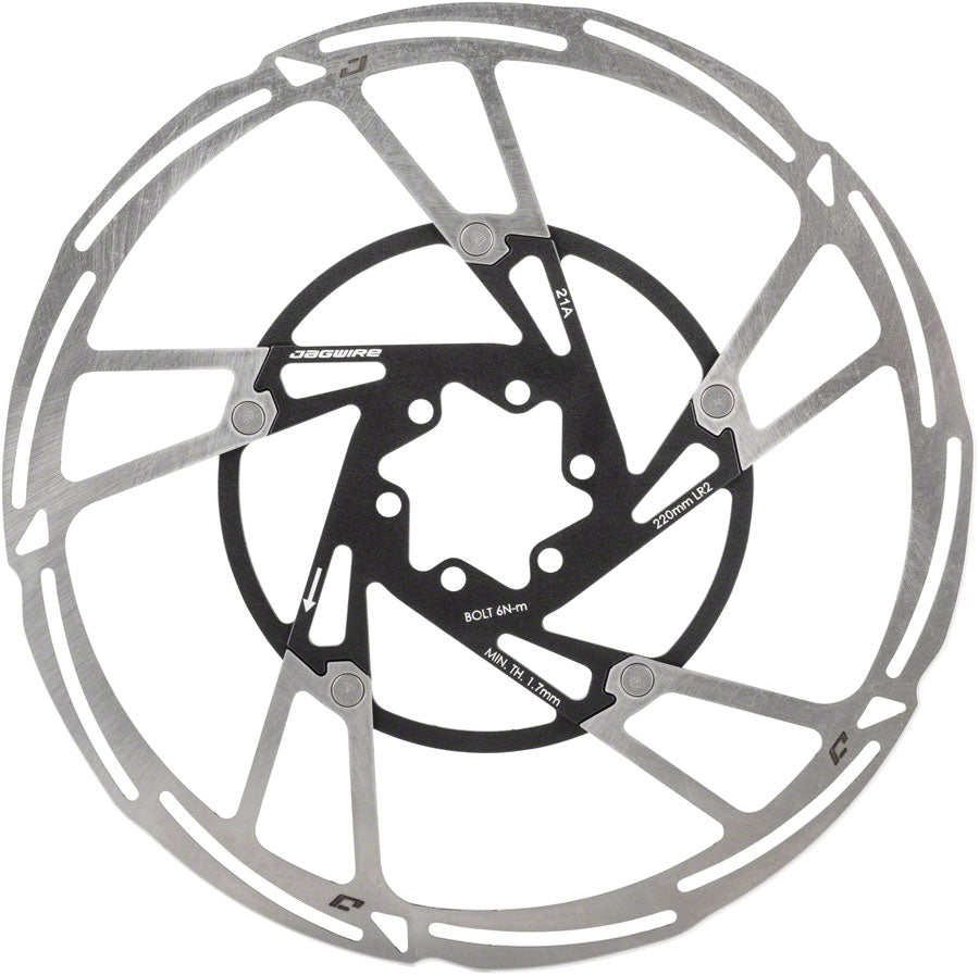 Jagwire Pro LR2 Disc Brake Rotor - 220mm Center Lock Silver/Black-Goodwynn&#39;sGoodwynn&#39;s