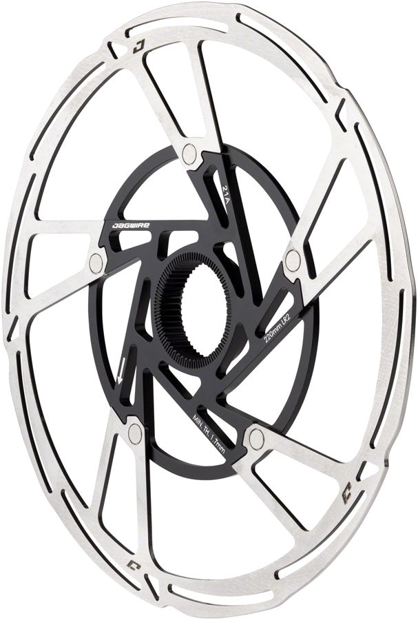 Jagwire Pro LR2 Disc Brake Rotor - 220mm Center Lock Silver/Black-Goodwynn&#39;sGoodwynn&#39;s