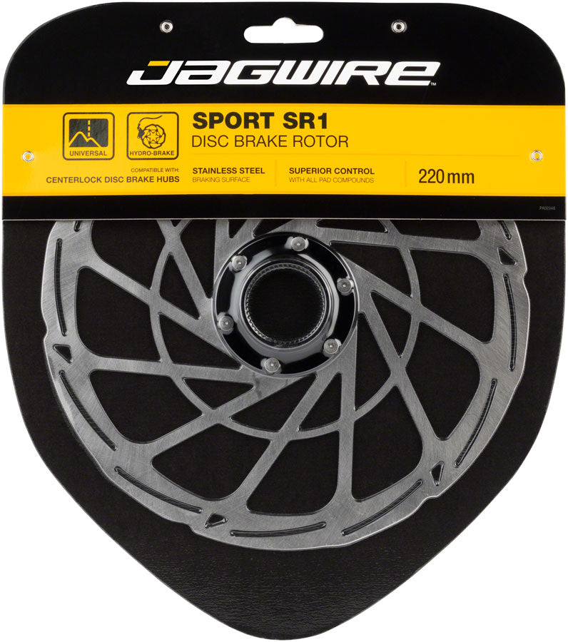 Jagwire Sport SR1 Disc Brake Rotor - 220mm Center Lock Silver-Goodwynn&#39;sGoodwynn&#39;s