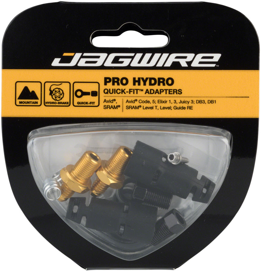 Jagwire Pro Quick-Fit Adapters Hydraulic Hose - Fits SRAM Guide Level Avid Code DB Elixir Juicy-Goodwynn&#39;sGoodwynn&#39;s