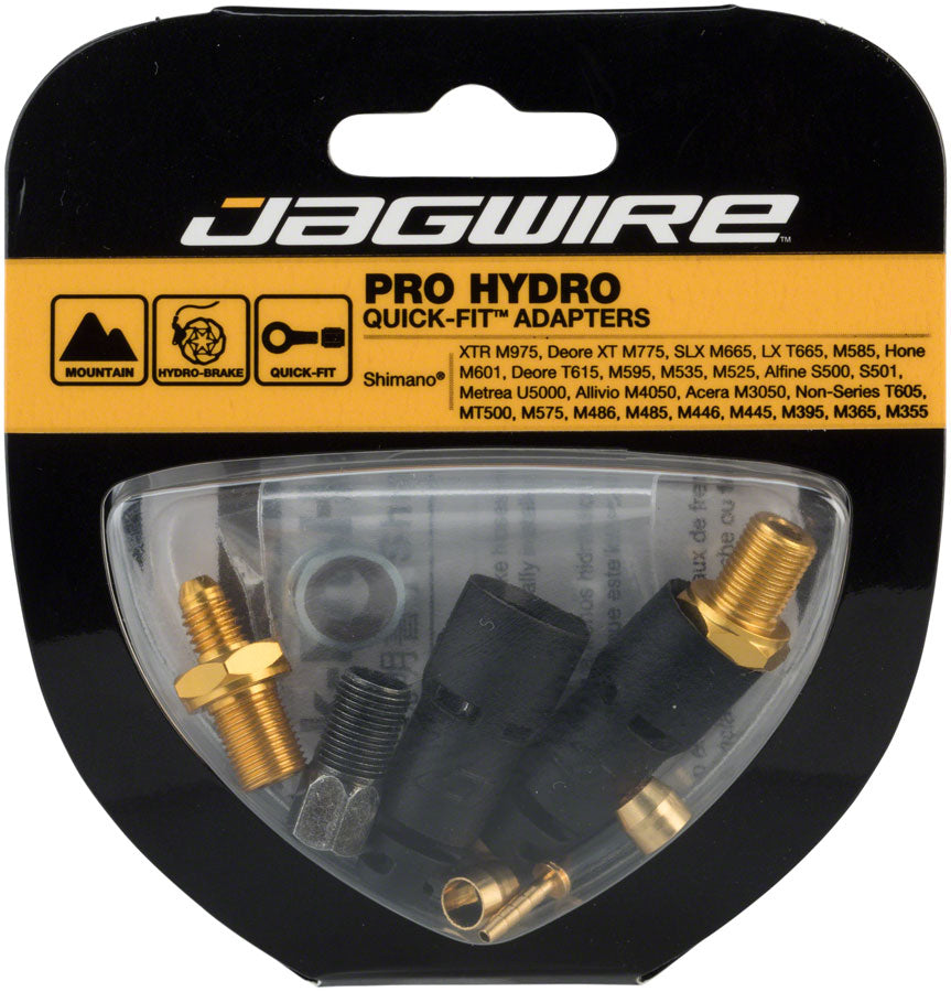 Jagwire Pro Disc Brake Hydraulic Hose Quick-Fit Adapters Shimano XTR Deore XT SLX LX Hone Deore Alfine Metrea Alivio Acera-Goodwynn&#39;sGoodwynn&#39;s