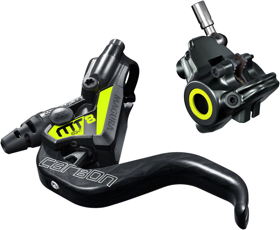 Magura MT8 SL Disc Brake Lever - Front Rear Hydraulic Flat Mount Gray/YLW-Goodwynn&#39;sGoodwynn&#39;s