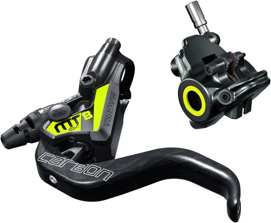 Magura MT8 SL Disc Brake Lever - Front Rear Hydraulic Flat Mount Gray/YLW-Goodwynn's