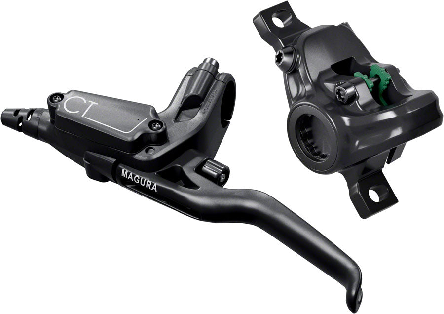 Magura MT C4 Disc Brake and Lever - Rear Hydraulic 2-Piston Post Mount Black