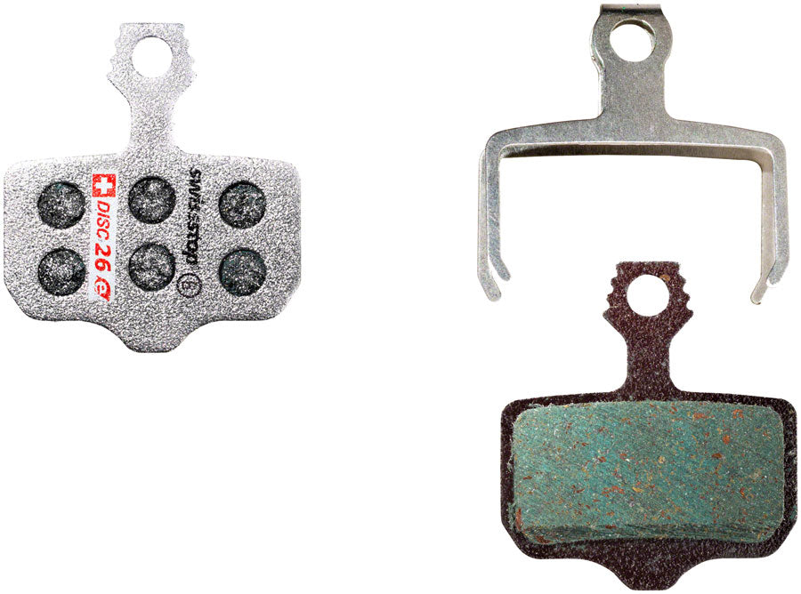 SwissStop Disc 26 E Disc Brake Pads Shape: SRAM Level/2 Piece Road Organic Pair