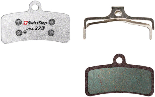 SwissStop Disc 27 E Disc brake pads Shape: XTR 9120/8120/8020 SLX 7120 Saint 820 TRP Slate T4 Quadiem BR-M9120 BR-M8020 BR-M810 BR-M640 BR-MT520 Organic Pair-Goodwynn's