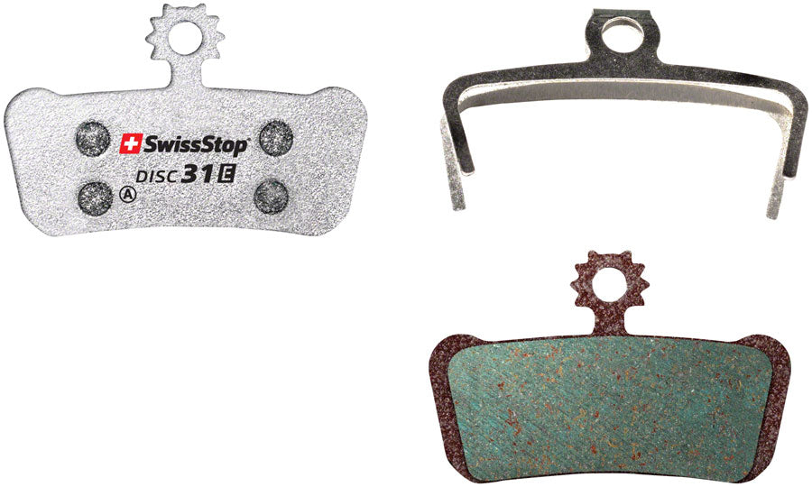 SwissStop Disc 31 E Disc brake pads Shape: SRAM G2 Ultimate RSC Guide Ultimate RSC RS R T Avid XO Trail Elixir 9 Trail Elixir 7 Trail Organic Pair