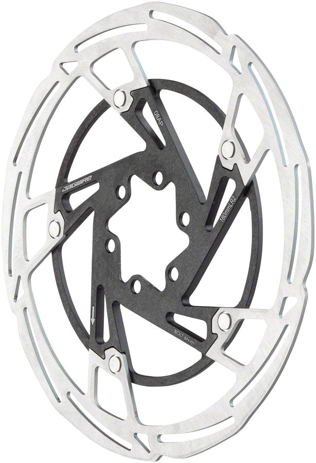 Jagwire Pro LR2 Disc Brake Rotor - 180mm 6-Bolt Silver/Black-Goodwynn&#39;sGoodwynn&#39;s