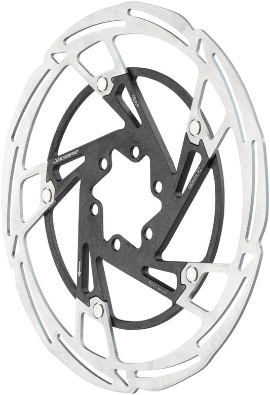 Jagwire Pro LR2 Disc Brake Rotor - 180mm 6-Bolt Silver/Black-Goodwynn's