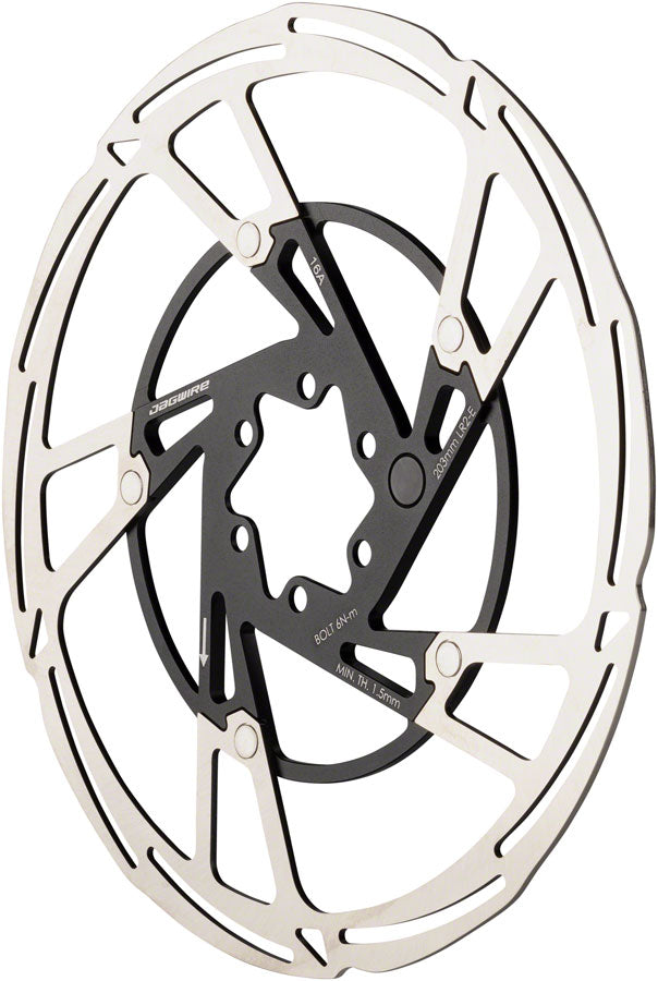 Jagwire Pro LR2-E Ebike Disc Brake Rotor Magnet - 203mm 6-Bolt Silver/BLK-Goodwynn&#39;sGoodwynn&#39;s