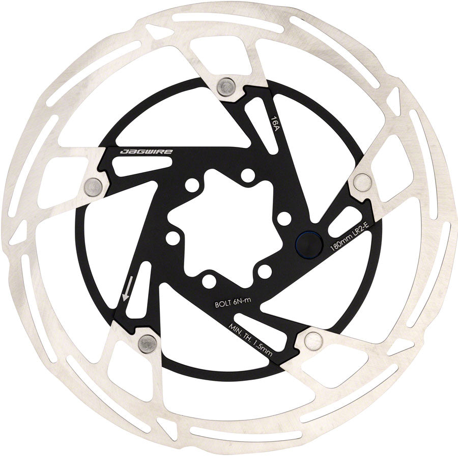 Jagwire Pro LR2-E Ebike Disc Brake Rotor Magnet - 180mm 6-Bolt Silver/BLK-Goodwynn&#39;sGoodwynn&#39;s