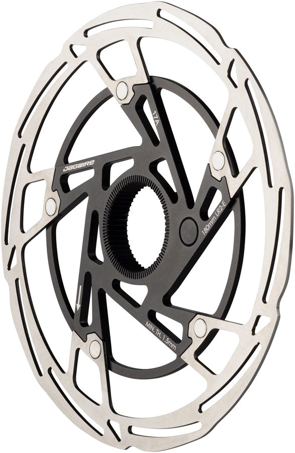 Jagwire Pro LR2-E Ebike Disc Brake Rotor Magnet - 180mm Center Lock Silver/BLK-Goodwynn&#39;sGoodwynn&#39;s