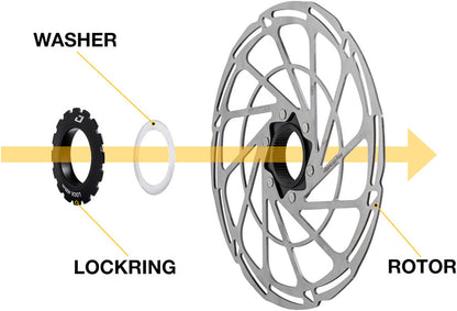 Jagwire Center Lock Lockring Washers - Pack of 10