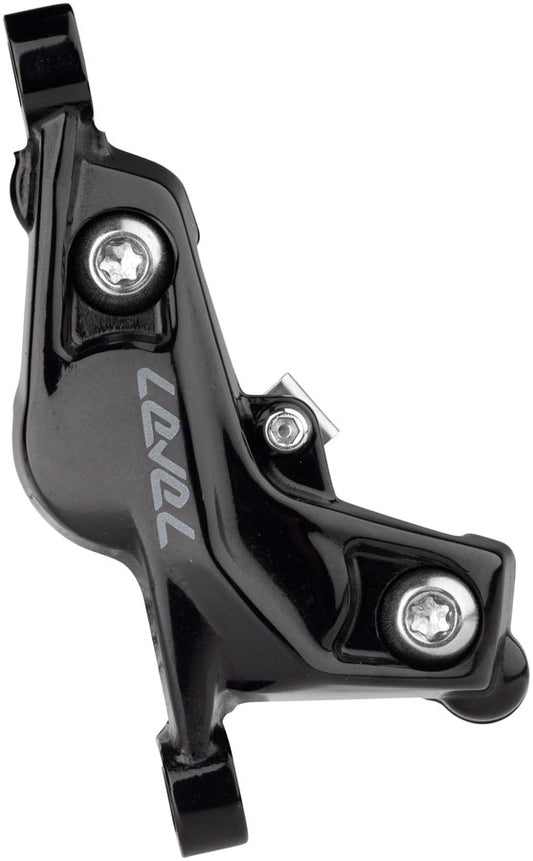 SRAM Level Silver Stealth Disc Brake Caliper Assembly - Front/Rear Post Mount 4-Piston BLK C1-Goodwynn's