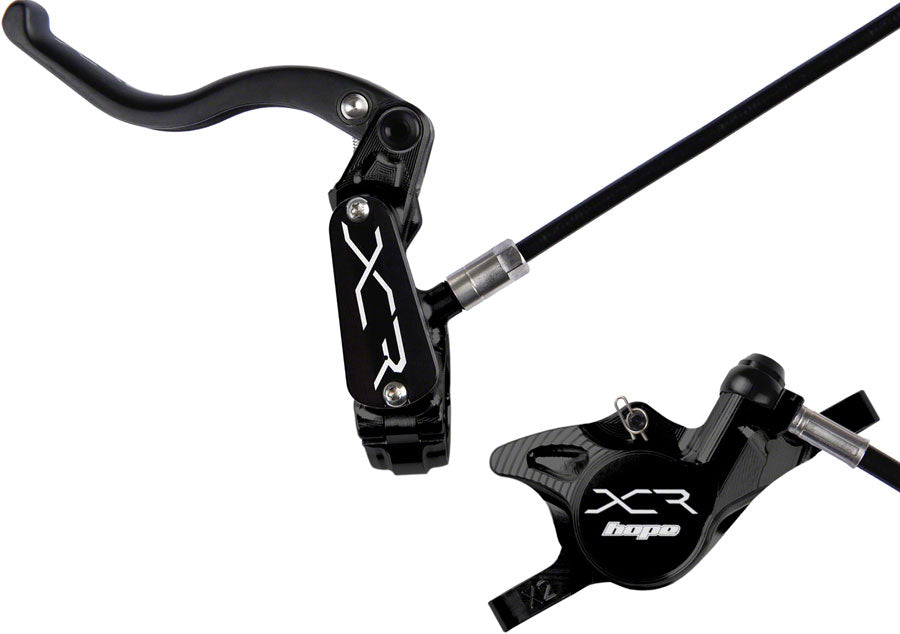 Hope XCR Pro X2 Disc Brake and Lever Set - Front Hydraulic Post Mount Black