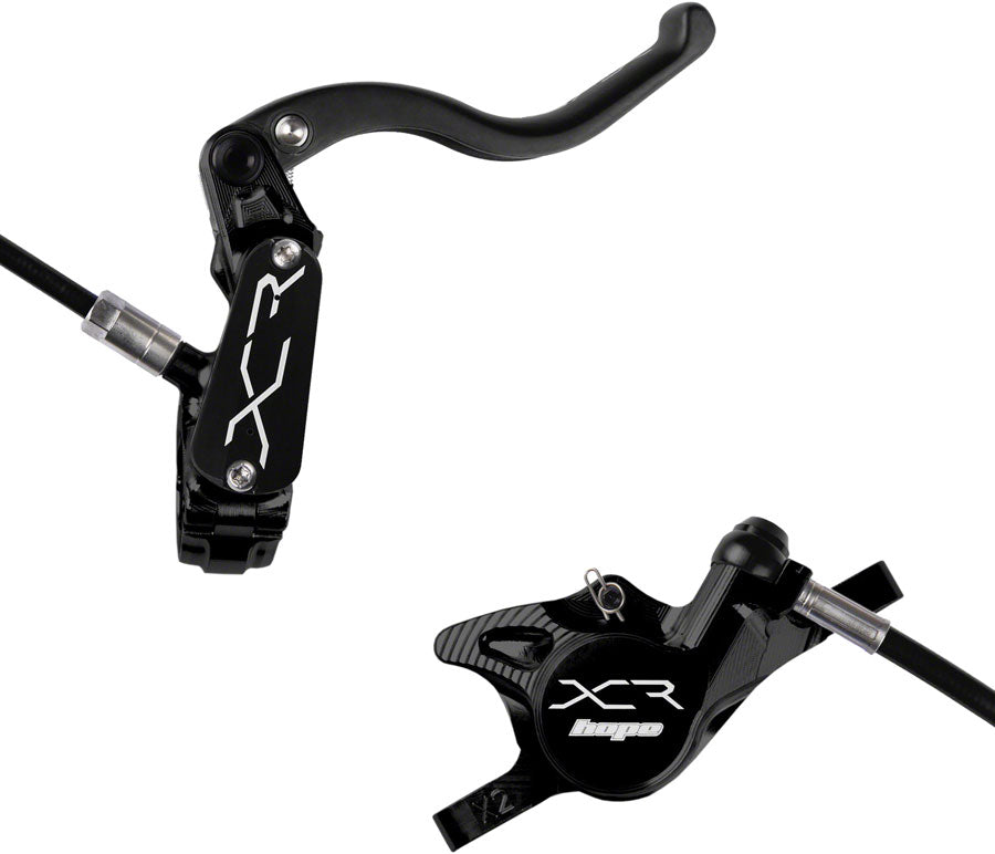 Hope XCR Pro X2 Disc Brake and Lever Set - Rear Hydraulic Post Mount Black