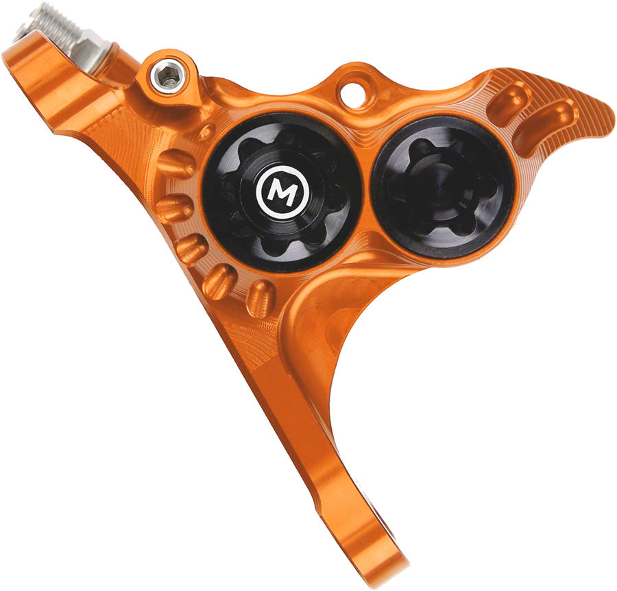 Hope RX4+ Disc Brake Caliper - Flat Mount Front +20mm Mineral Oil Type Orange