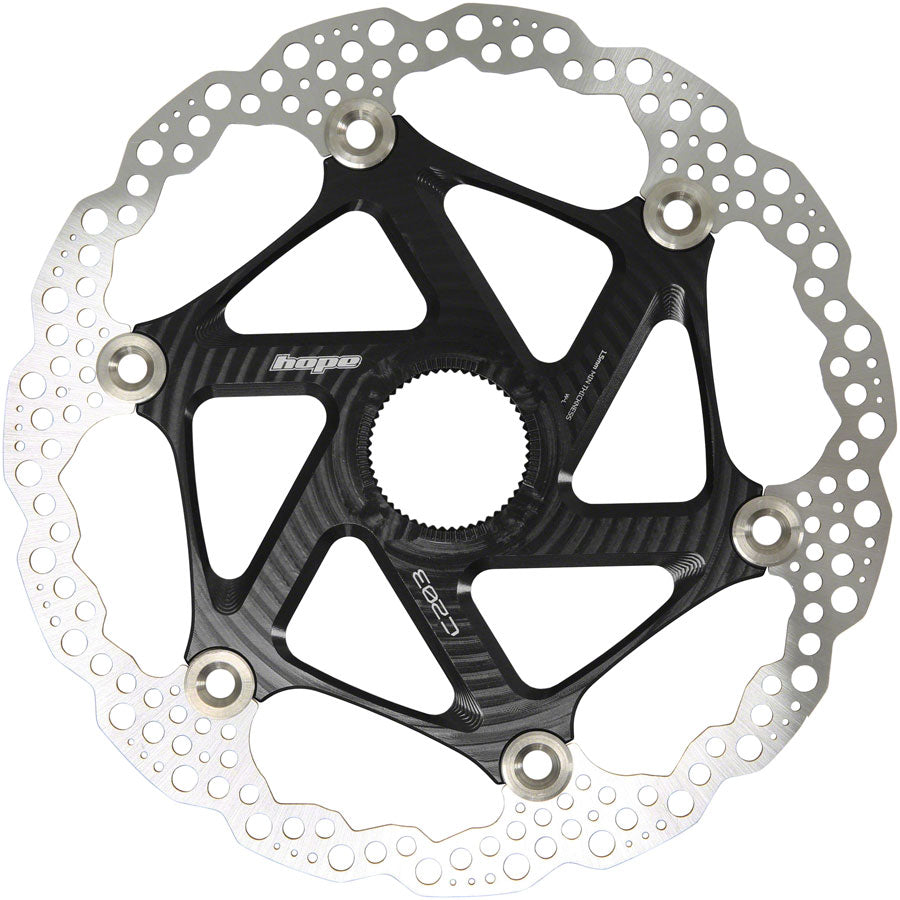 Hope MTB Floating Centre-Lock Disc Brake Rotor - 203mm Center-Lock Black-Goodwynn&#39;sGoodwynn&#39;s