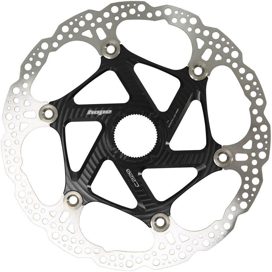 Hope MTB Floating Centre-Lock Disc Brake Rotor - 220mm Center-Lock Black-Goodwynn&#39;sGoodwynn&#39;s