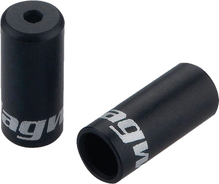 Jagwire 5mm Open Alloy End Caps Bottle of 50 Black