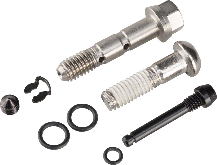 SRAM Guide Stainless Steel Caliper Hardware Kit - Includes Body Bolt Banjo Bolt Bleed Screw Pad Pin-Goodwynn&#39;sGoodwynn&#39;s