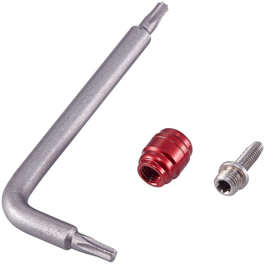 SRAM Bulk Hydraulic Brake Hose Fitting Kit 50 Threaded Hose Barbs 50 Red Compression Fittings 1 T8 Torx Wrench-Goodwynn&#39;sGoodwynn&#39;s