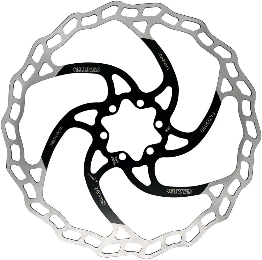 Galfer MTB/E-Bike Disc Brake Rotor - 203mm 6-Bolt 2.0mm-Goodwynn&#39;sGoodwynn&#39;s