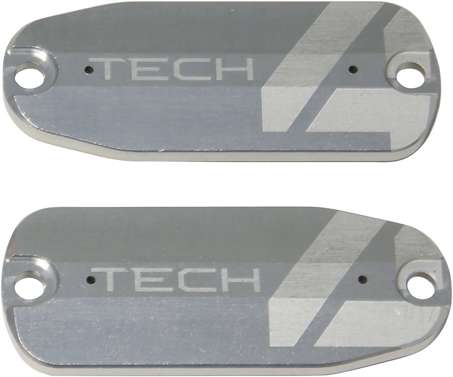 Hope Tech 4 Brake Lever Reservoir Lid - Silver Pair-Goodwynn&#39;sGoodwynn&#39;s