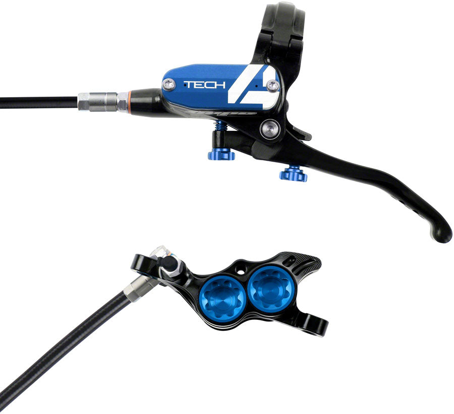 Hope Tech 4 E4 Disc Brake and Lever Set - Front Hydraulic Post Mount Blue-Goodwynn&#39;sGoodwynn&#39;s