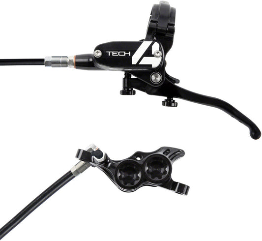 Hope Tech 4 E4 Disc Brake and Lever Set - Front Hydraulic Post Mount Black-Goodwynn's