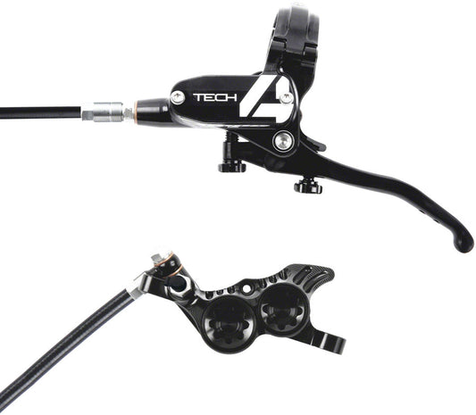 Hope Tech 4 V4 Disc Brake and Lever Set - Front Hydraulic Post Mount Black-Goodwynn's