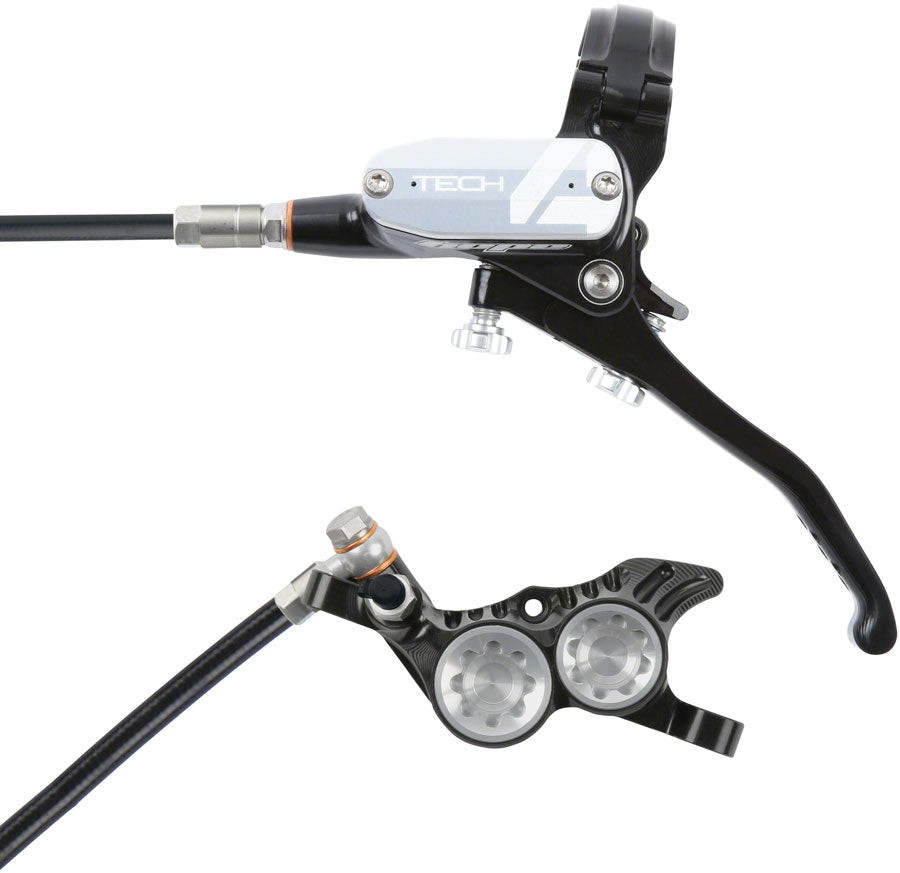 Hope Tech 4 V4 Disc Brake and Lever Set - Front Hydraulic Post Mount Silver-Goodwynn&#39;sGoodwynn&#39;s