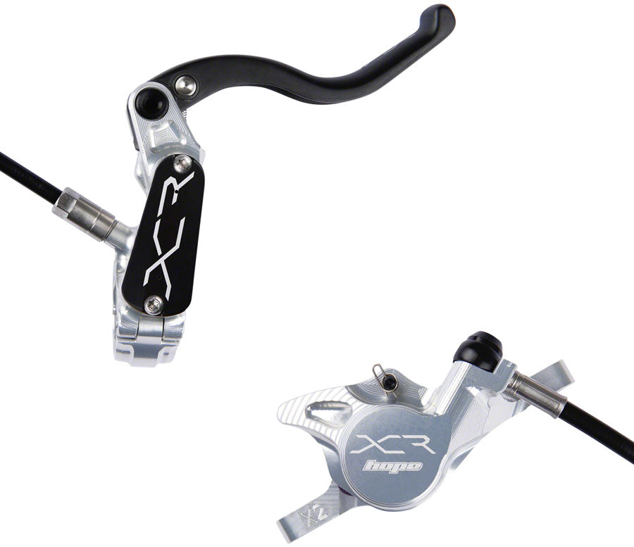 Hope XCR Pro X2 Disc Brake and Lever Set - Rear Hydraulic Post Mount Silver-Goodwynn&#39;sGoodwynn&#39;s