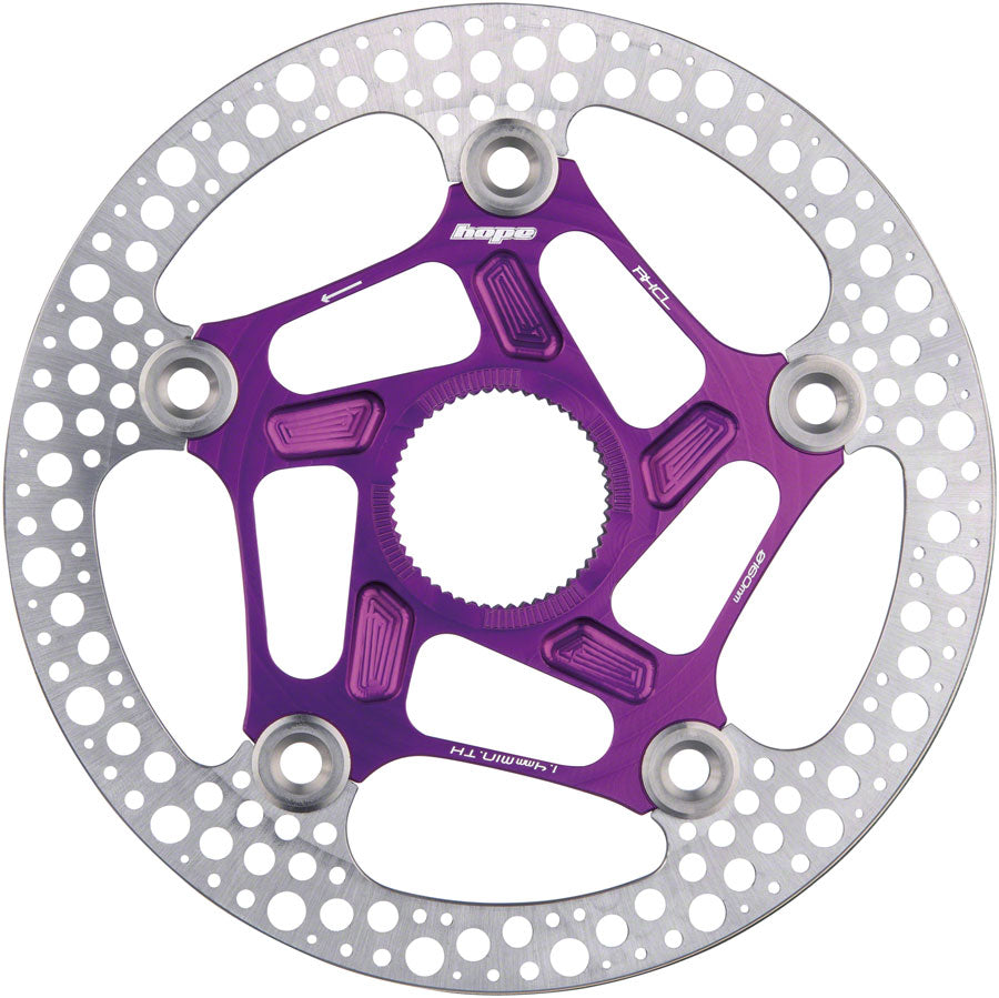 Hope RX Disc Rotor - 140mm Center-Lock Purple