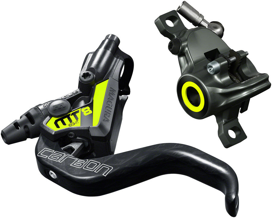 Magura MT8 SL Disc Brake Lever - Front Rear Hydraulic Post Mount Gray/YLW-Goodwynn&#39;sGoodwynn&#39;s