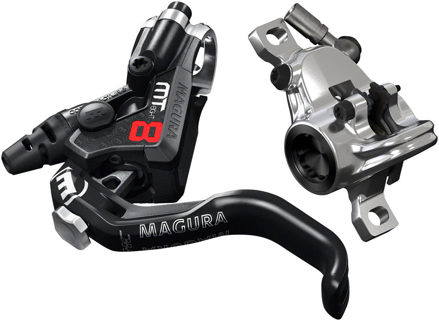 Magura MT8 Pro Disc Brake Lever - Front Rear Hydraulic Post Mount BLK/Chrome