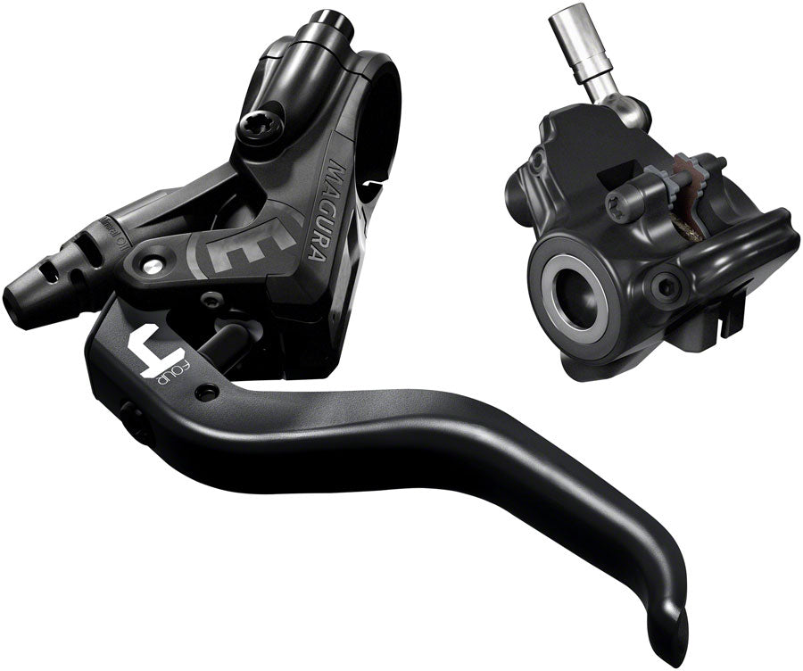 Magura MT4 Disc Brake and Lever - Front or Rear Hydraulic Flat Mount Black-Goodwynn&#39;sGoodwynn&#39;s