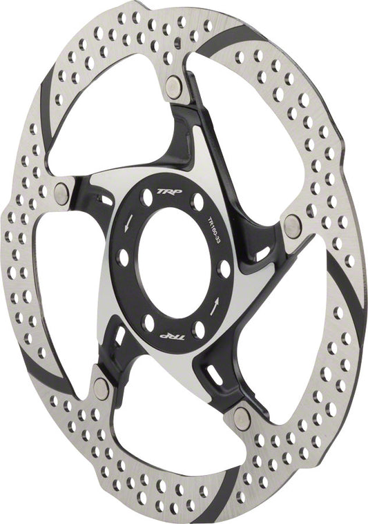 TRP-33 Disc Brake Rotor - 160mm 6-Bolt 1.8mm Silver/Black-Goodwynn's